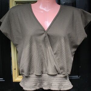 Green V-Cut Crop Top- Fits a size medium/large